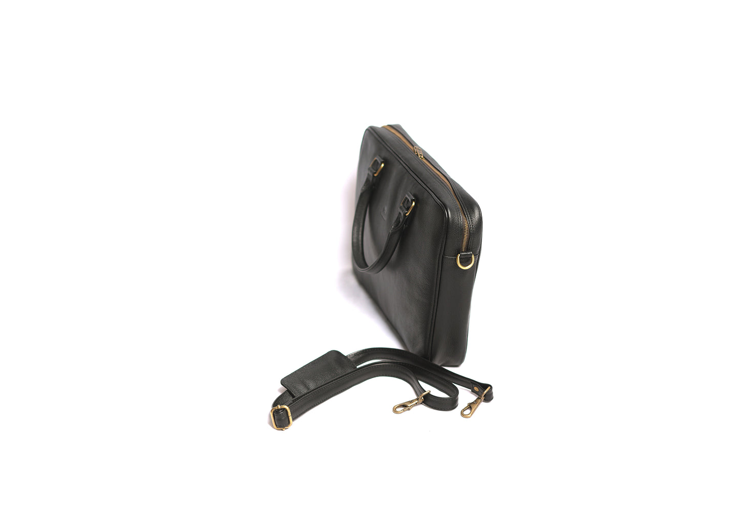 The Black Dotted - Laptop business Leather Bag