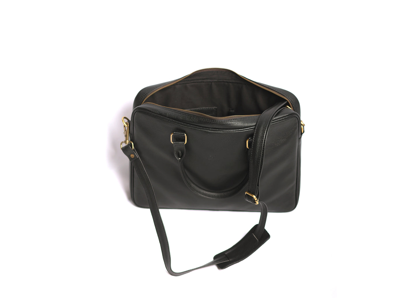 The Black Dotted - Laptop business Leather Bag