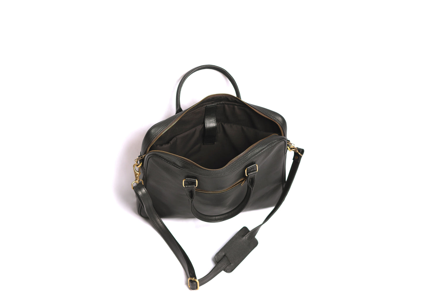 The Black Dotted - Laptop business Leather Bag