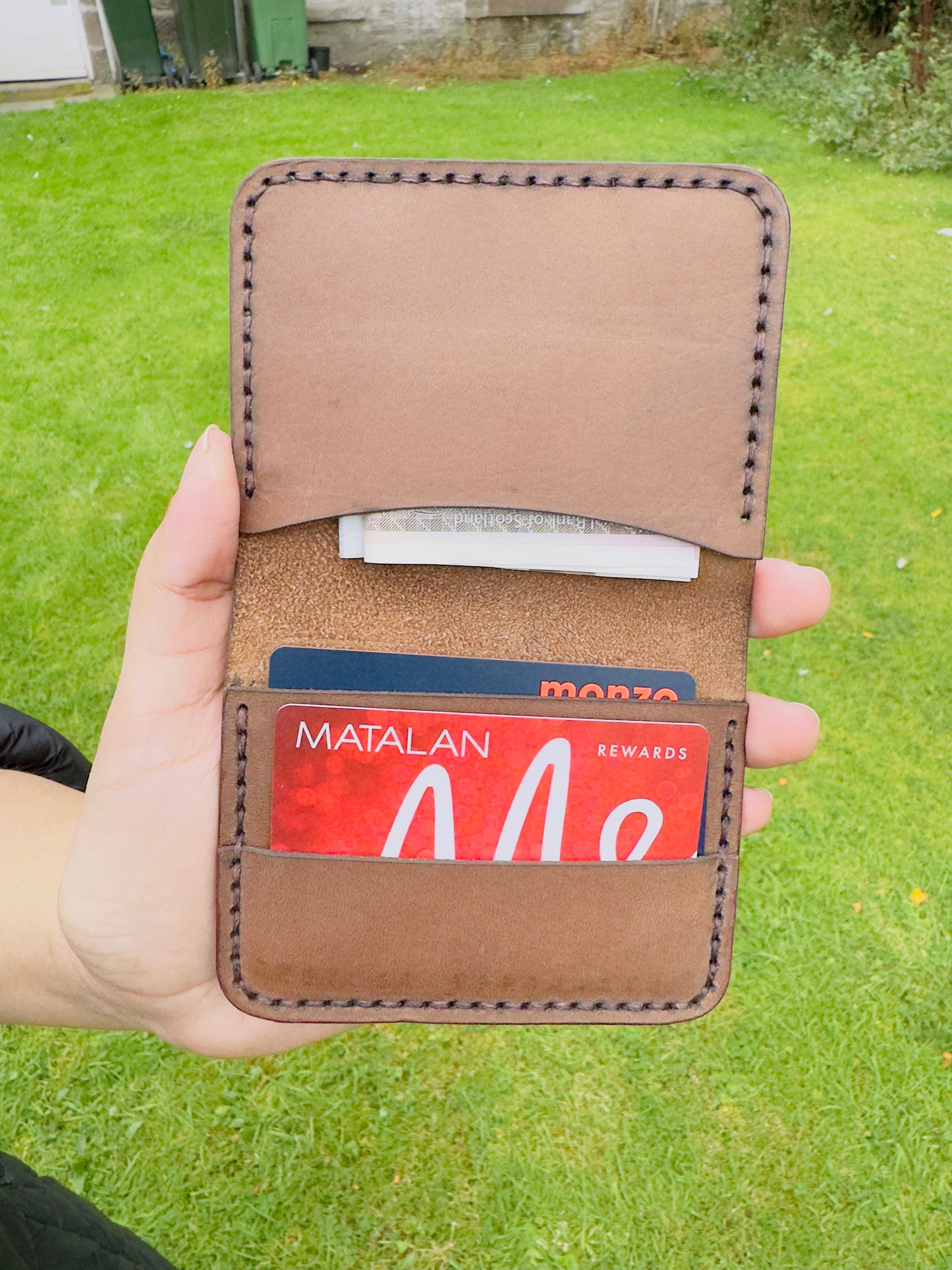 The Brownstone: A Leather Bifold Wallet |Brown Color|