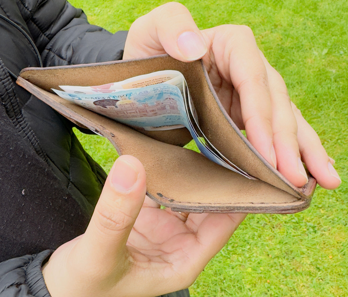 The Vertique - Brown Leather Cardholder Wallet