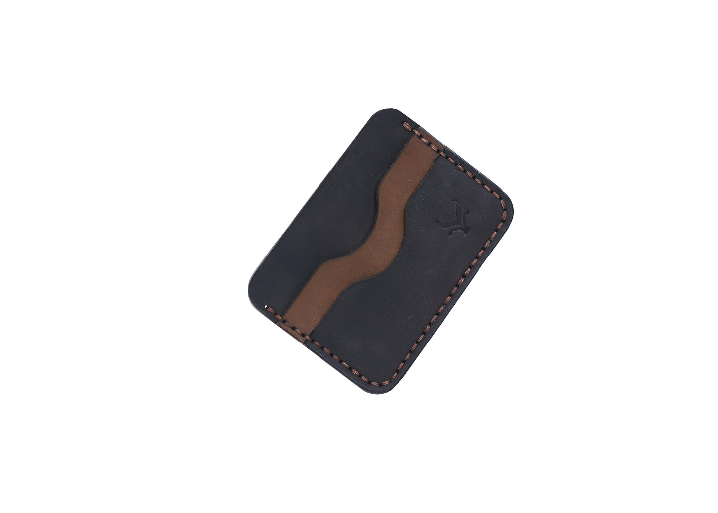 The Modernist: A Leather Cardholder Wallet - Black Color