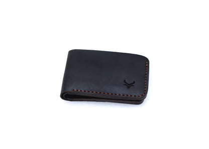 The Timless: A black leather Bifold Wallet