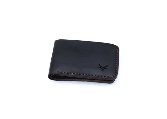 The Timless: A black leather Bifold Wallet