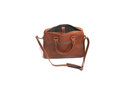The Brown Camel- Brown Laptop Leather Bag