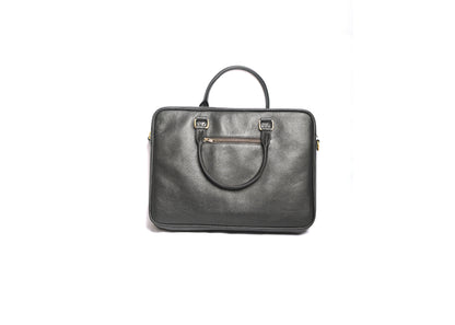 The Black Dotted - Laptop business Leather Bag