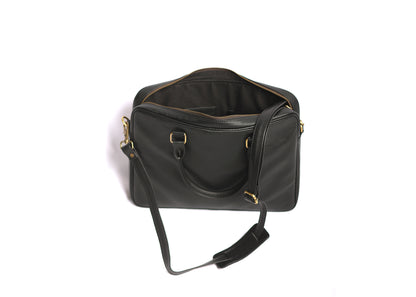 The Black Dotted - Laptop business Leather Bag