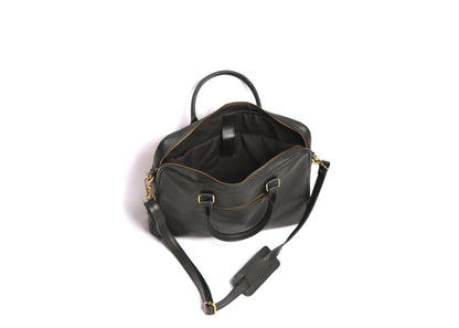 The Black Dotted - Laptop business Leather Bag