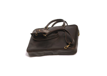 Dark Coffee - Laptop Leather Bag