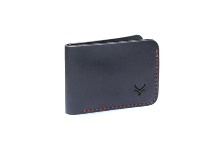 The Timless: A black leather Bifold Wallet