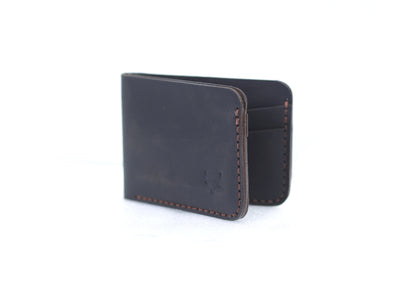 The Timless: A black leather Bifold Wallet