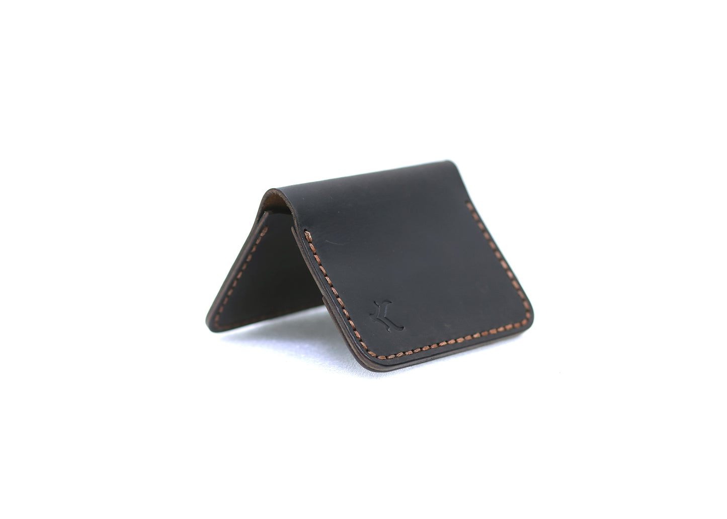 The Blackstone: A Leather Bifold Wallet |Black Color|