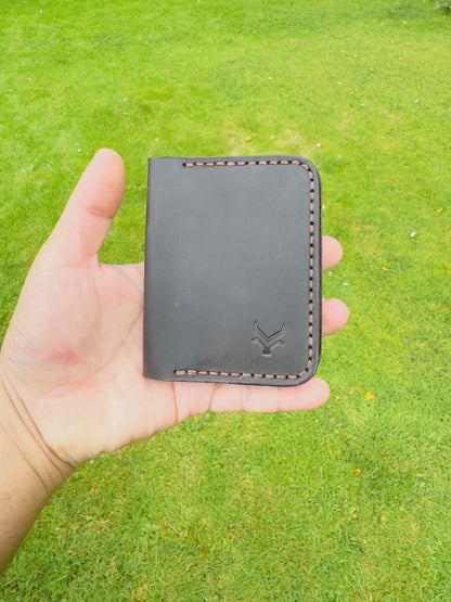The Blackstone: A Leather Bifold Wallet |Black Color|