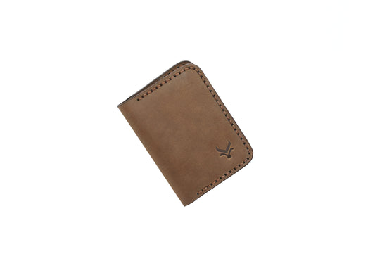 The Brownstone: A Leather Bifold Wallet |Brown Color|