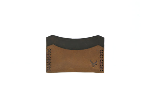 The Cognac- A Leather Cardholder Wallet - Brown Color