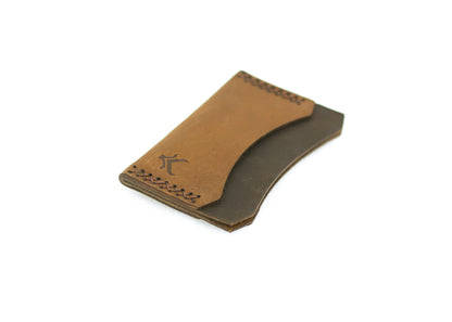 The Cognac- A Leather Cardholder Wallet - Brown Color
