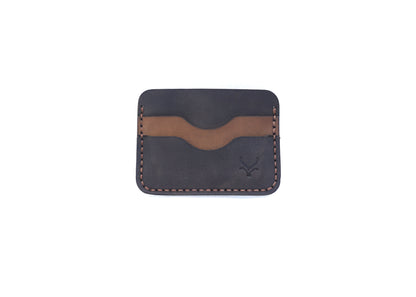 The Modernist: A Leather Cardholder Wallet - Black Color