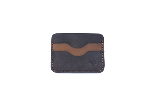 The Modernist: A Leather Cardholder Wallet - Black Color