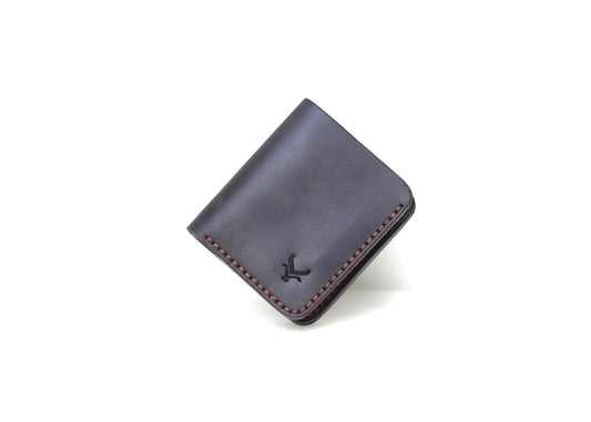 The Vertique - Black Leather Cardholder Wallet