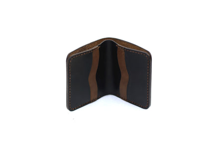 The Vertique - Black Leather Cardholder Wallet