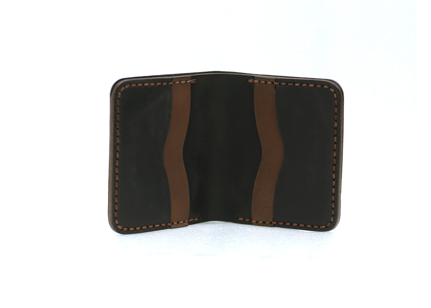 The Vertique - Black Leather Cardholder Wallet
