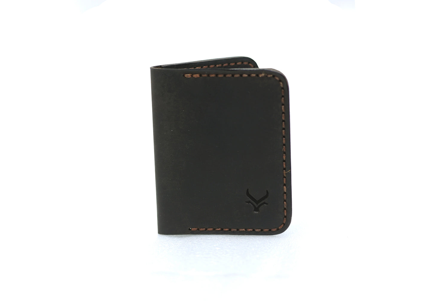 The Vertique - Black Leather Cardholder Wallet